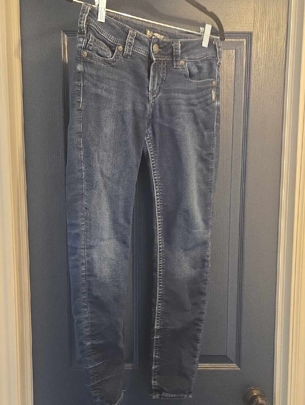 Silver Jeans SUKI MID SKINNY W27/29 Women's Dark Blue Skinny Jeans